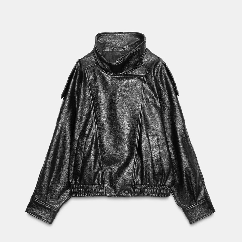 Zara Leather Jacket - Black